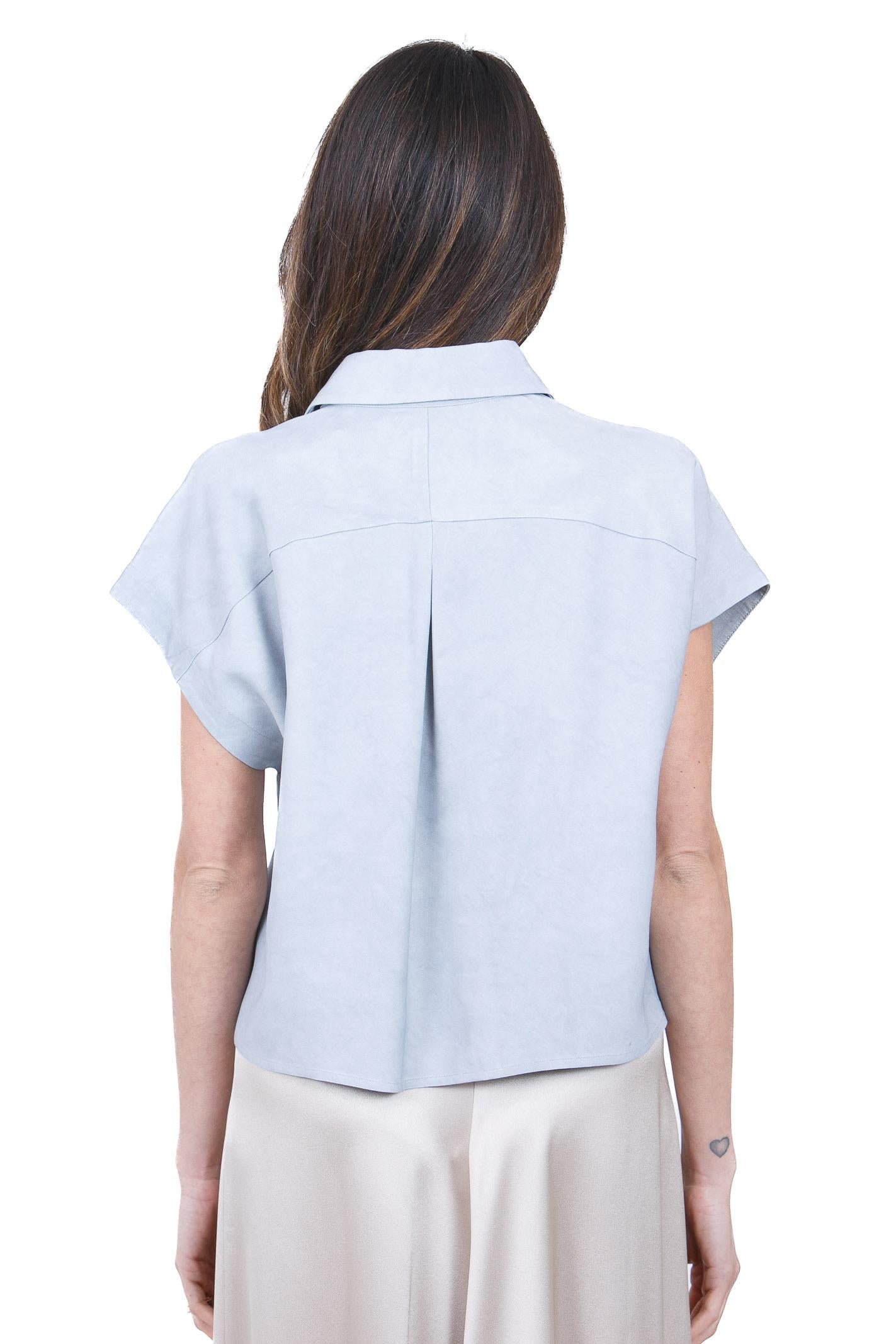 ALYSI Camicia azzurra con colletto classico Camicie Denim 116243-P6028 DM 