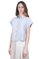 ALYSI Camicia azzurra con colletto classico Camicie Denim 116243-P6028 DM 