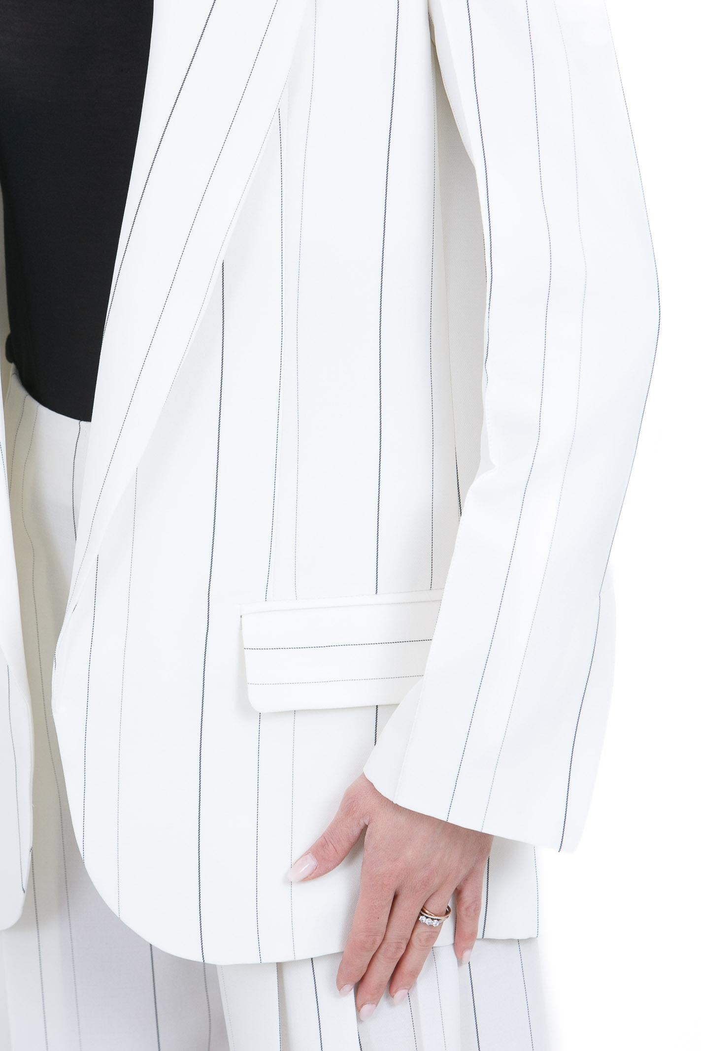 SEMICOUTURE Blazer Candida rigata Blazer B.colana/nero CANDIDA-Y6SI53 RG107 