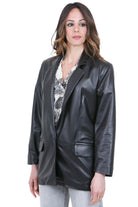 GQUADRO  Blazer Nero GIACCA OVER K7-1 