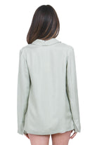 ALYSI Blazer in twill enzimato scivolato Blazer Pistacchio 116830-P6219 PIST 
