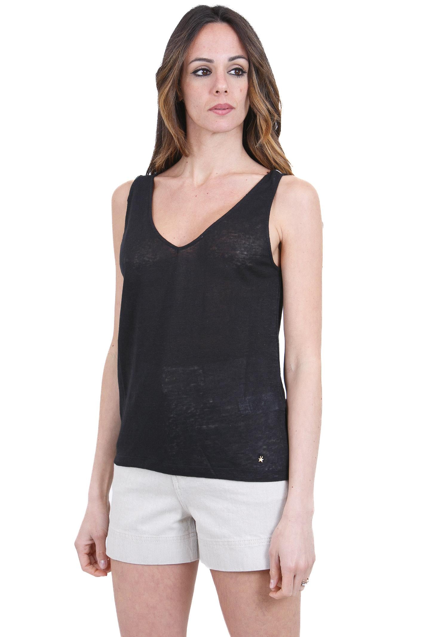 DES PETIT HAUTS  Top Noir HANIZ-1E260223 09000 