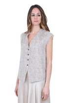 ALYSI Gilet con fringes Gilet Pois 116838-P6213 POIS 