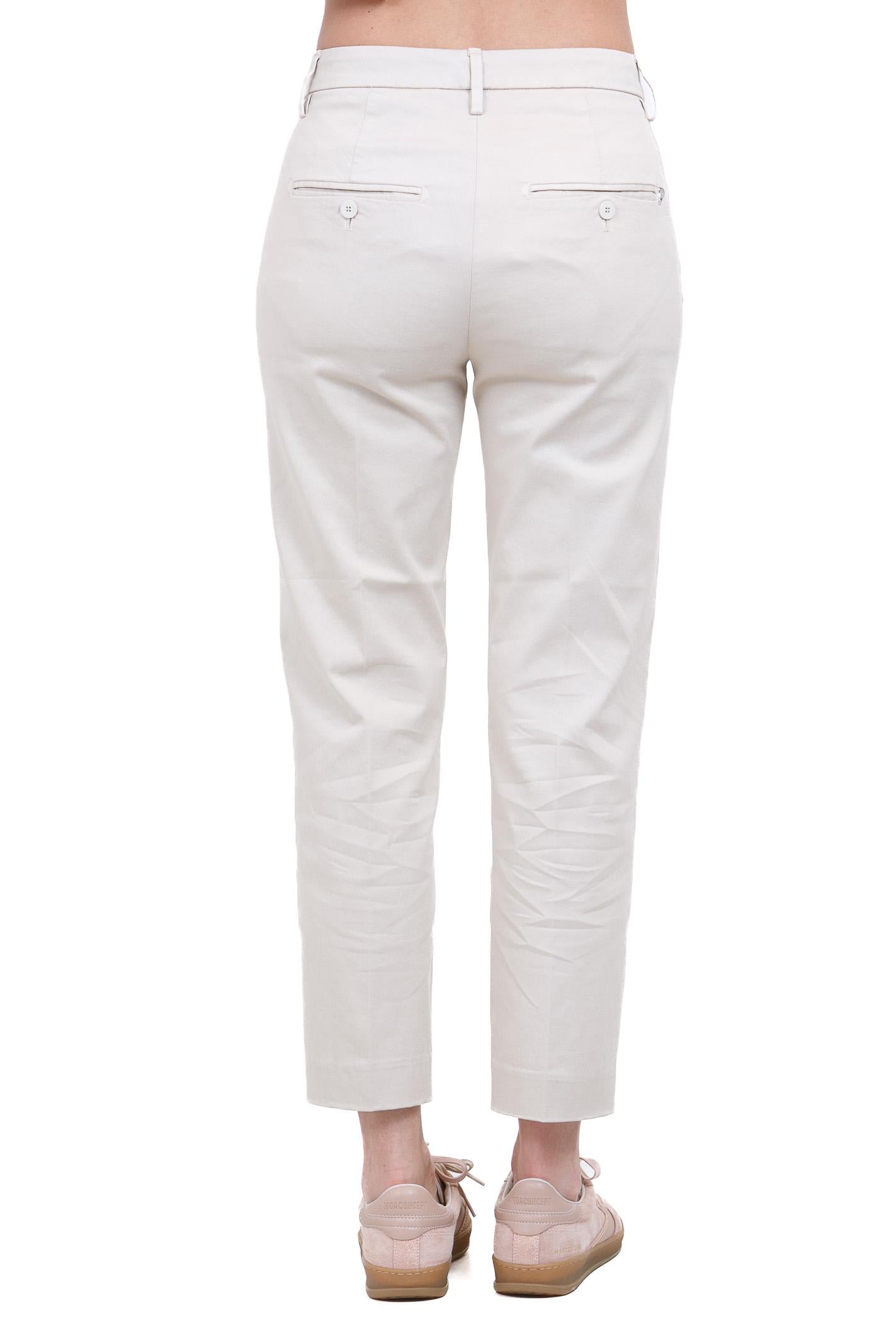 DONDUP  Pantaloni Avena latte DP576ZGS0096DPTD-NIMAZIP 004 