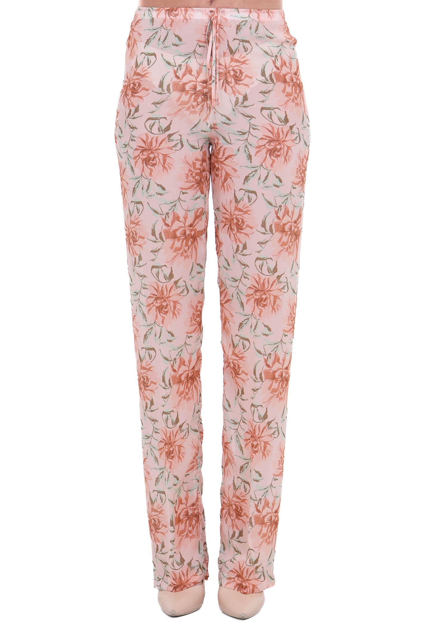 SEMICOUTURE Natalia pantalone stampa fiore Pantaloni Fiore/terra NATALIA-Y6SS38 FLW58 