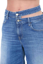 CYCLE Bermuda Missy wide leg con doppia cintura Bermuda Navy blue MISSY-362PB03 07 