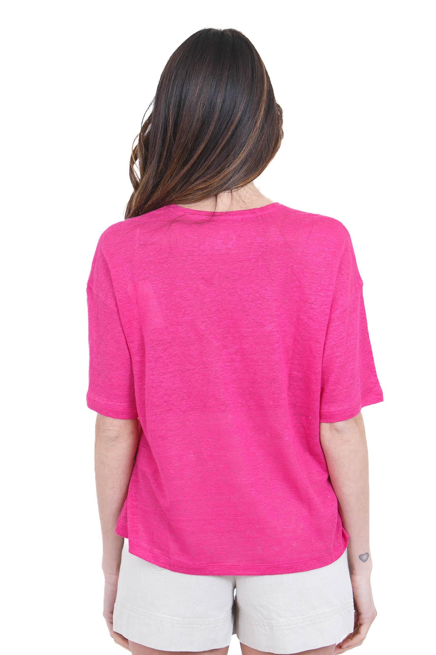DES PETIT HAUTS  T- Shirt Fuxia HANNABELLE-1E260222 11033 