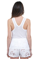 SEMICOUTURE Kimmy canotta in jersey organzino<BR/><BR/> <BR/> Canotte Bianco ottico KIMMY-S6SJ31 A03-0 
