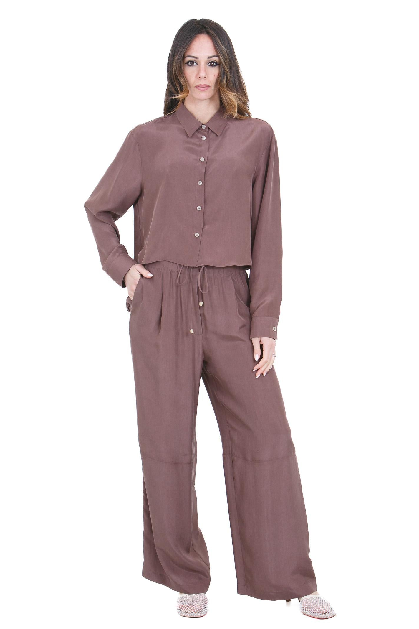 ALYSI Camicia in seta con colletto classico Camicie Mosto 116219-P6003 MOSTO 