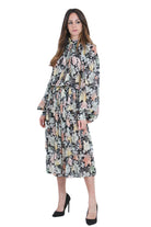 SEMICOUTURE Naiara abito stampa fiore<BR/> Abiti Nero mix NAIARA-Y6SS20 FLW59 