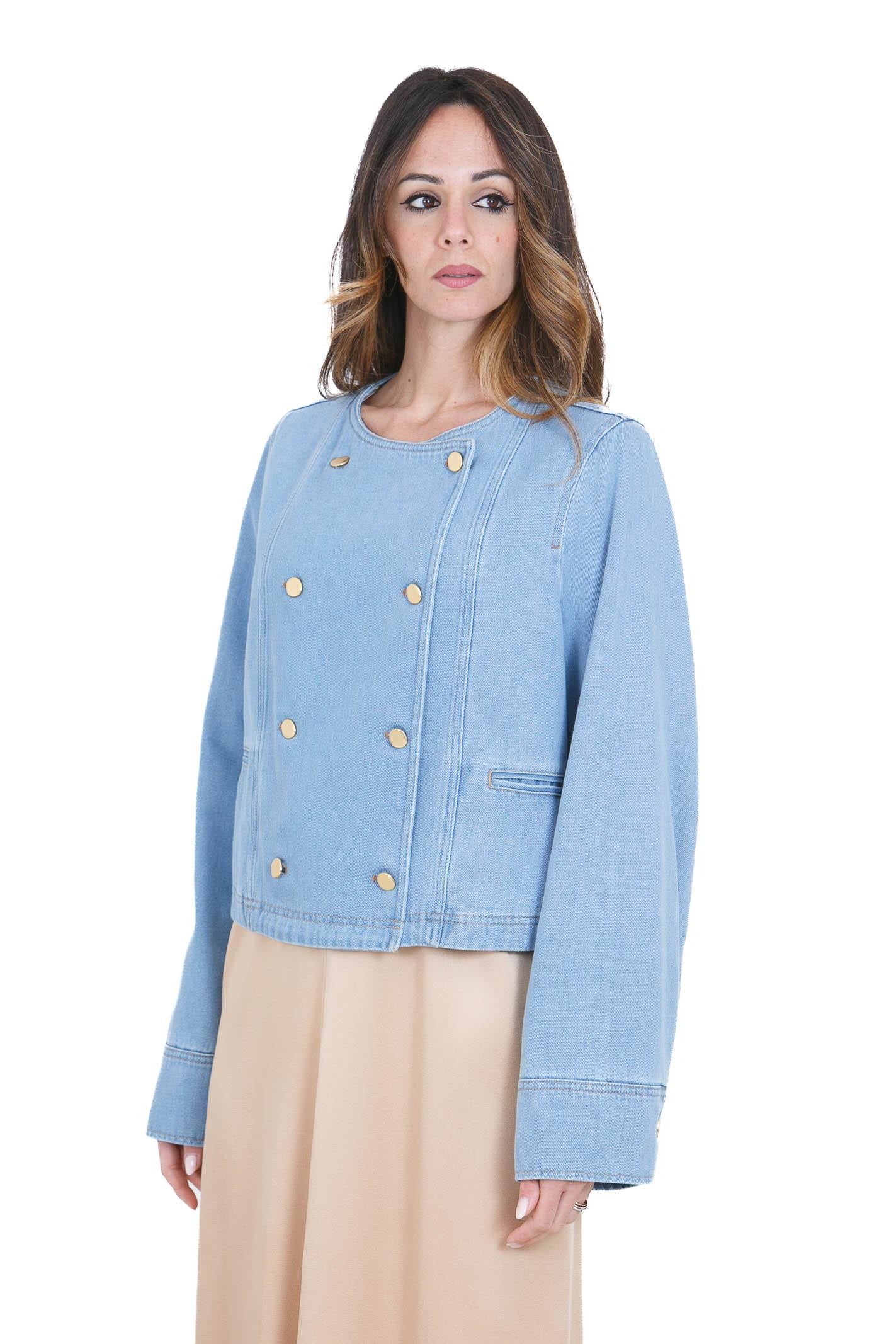 FORTE FORTE Giubbotto doppiopetto in denim Giacche Azure 14530BISMYJACKET 5004 