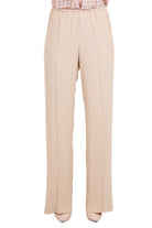 FORTE FORTE Pantalone con elastico in envers satin Pantaloni Paglierino 14549MYPANTS 1012 