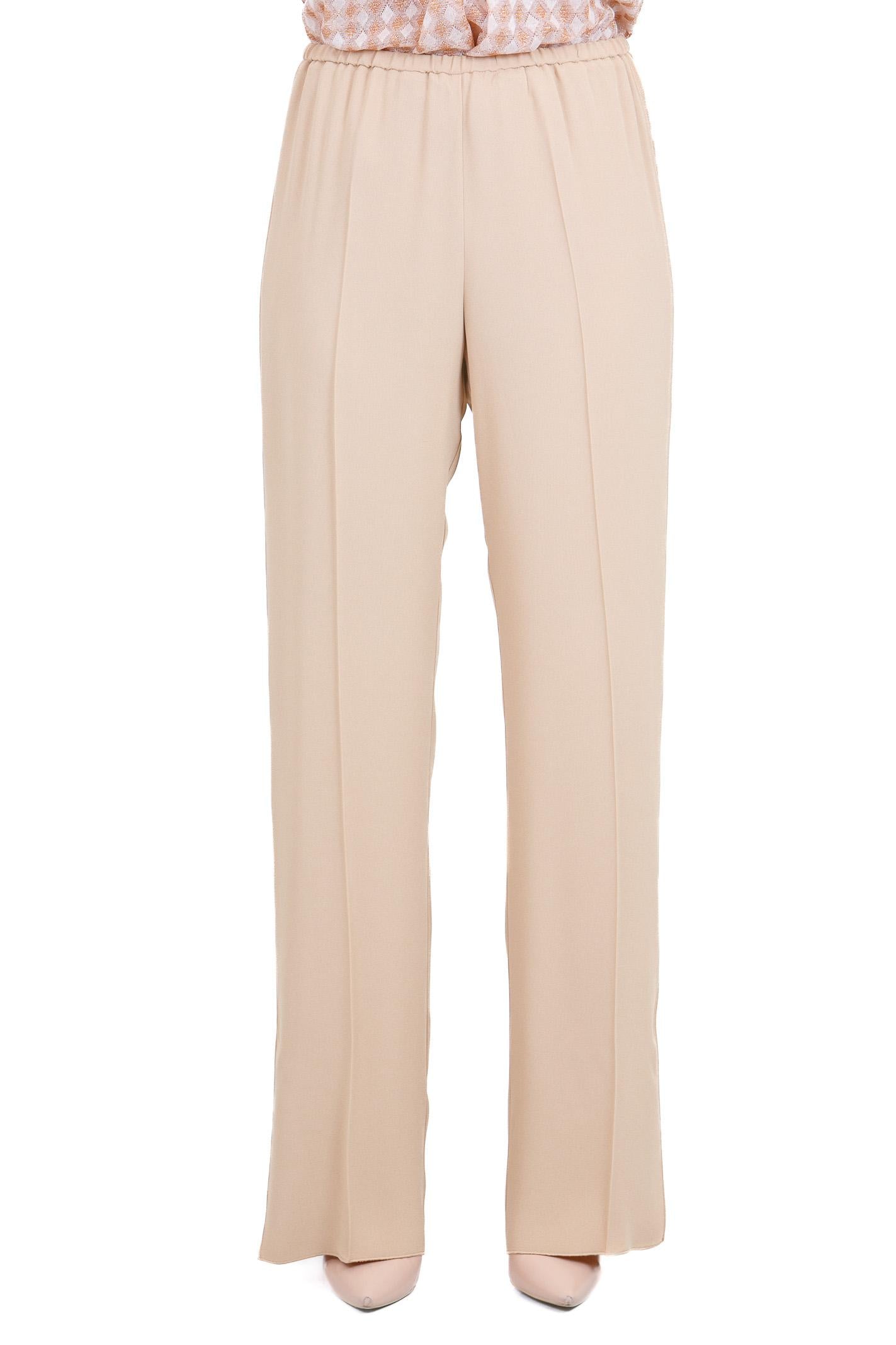 FORTE FORTE Pantalone con elastico in envers satin Pantaloni Paglierino 14549MYPANTS 1012 
