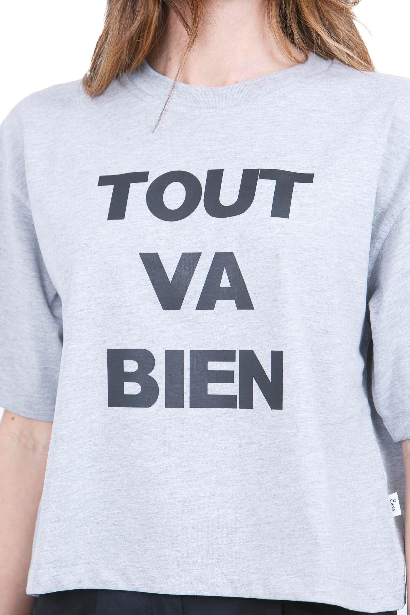 8PM  T- Shirt Grigio/nero MADRID-61CM92 093009 