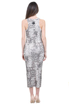 PINKO Abito Lungo Smanicato Pinko Stampa Pitonata Abiti Beige/nero ADRANO-106917-A3AP CZ9 