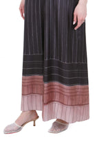 ALYSI Abito pinstripes scollato dietro Abiti Choco 116319-P6063 CHOCO 