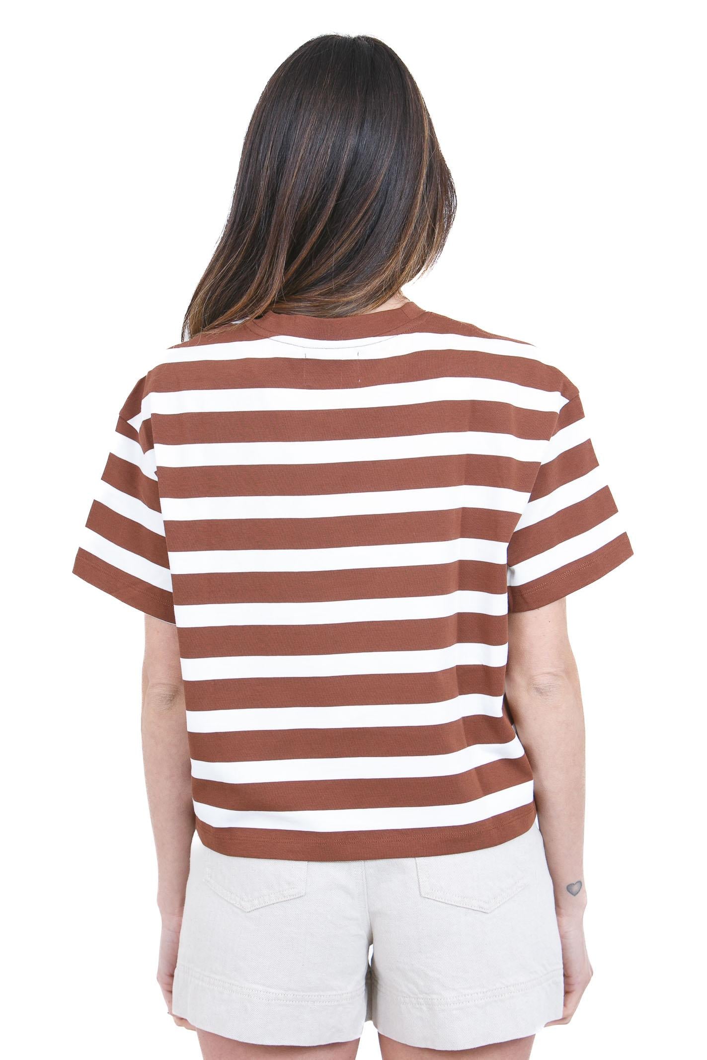 DES PETIT HAUTS  T- Shirt Choco/ecru FILMA-1E260231 RA259 