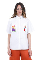 STELLA JEAN Camicia ricamata Camicie Bianco B526 H031 