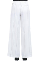 SEMICOUTURE Pantalone Adelina rigato<BR/> Pantaloni B.colana/nero ADELINA-Y6SI65 RG107 