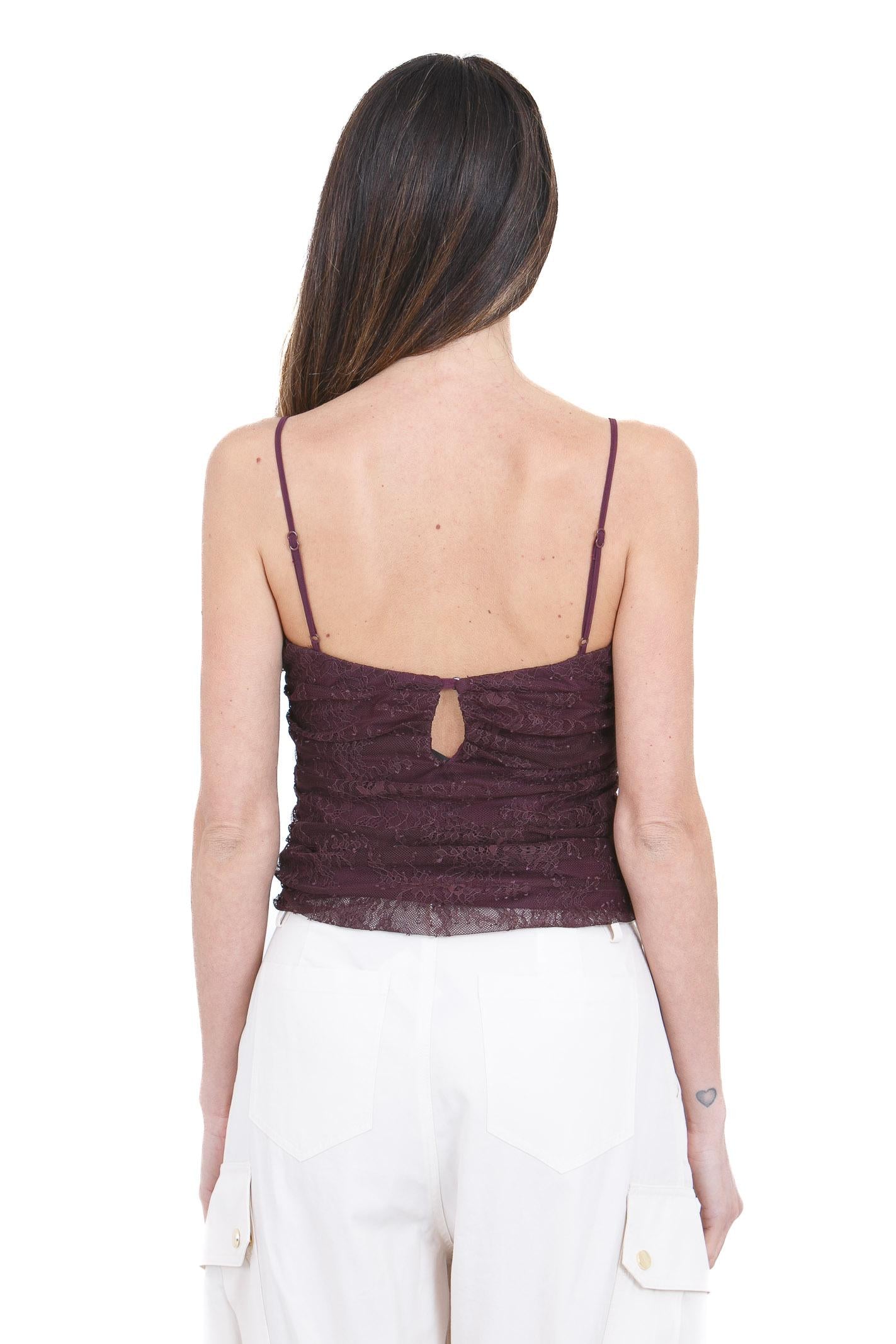 PINKO  Top Bordeaux vino FRAGOLA-106726-A378 R57 