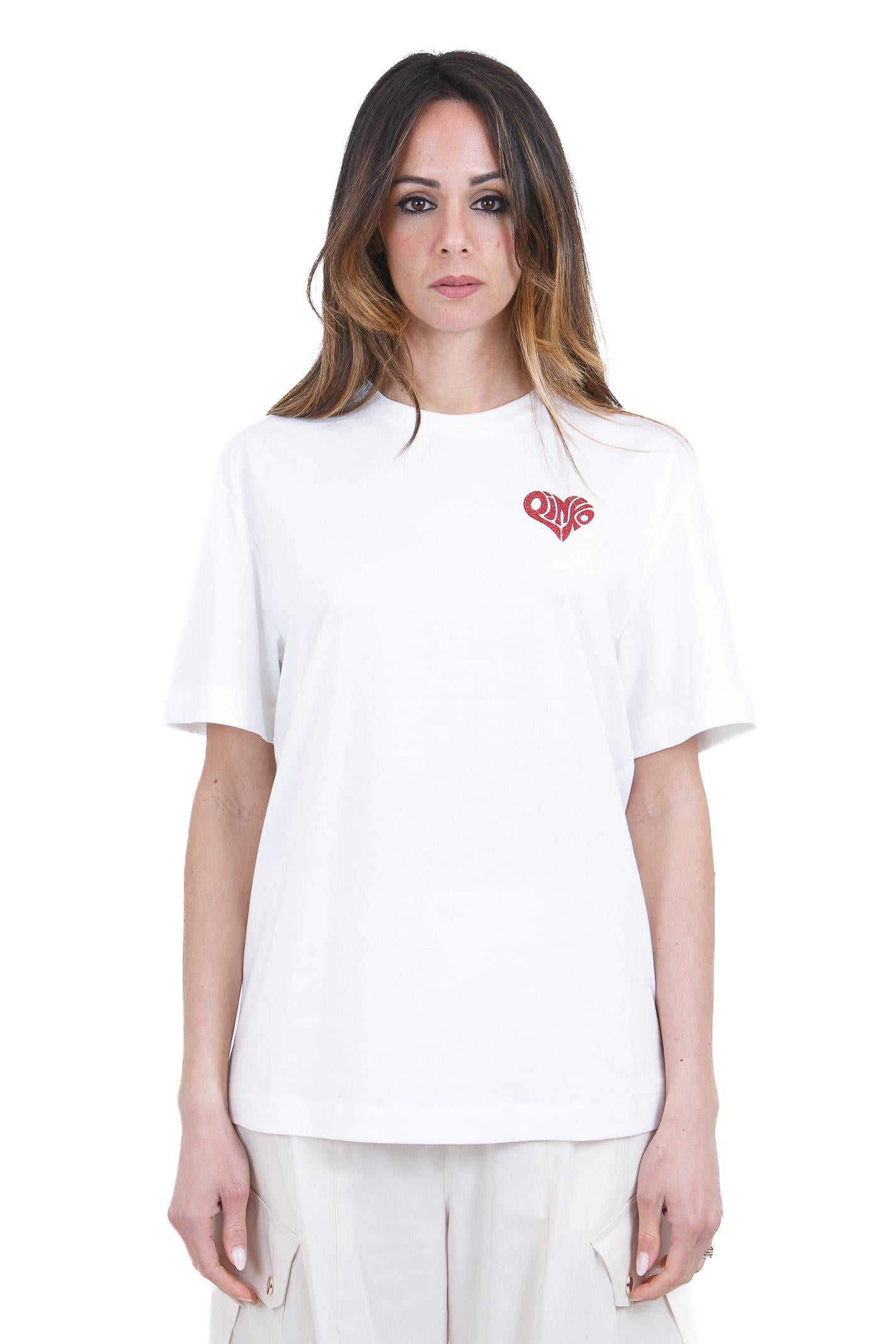 PINKO  T- Shirt Bianco/rosso STREPITOSO-105526-A33I ZR2 