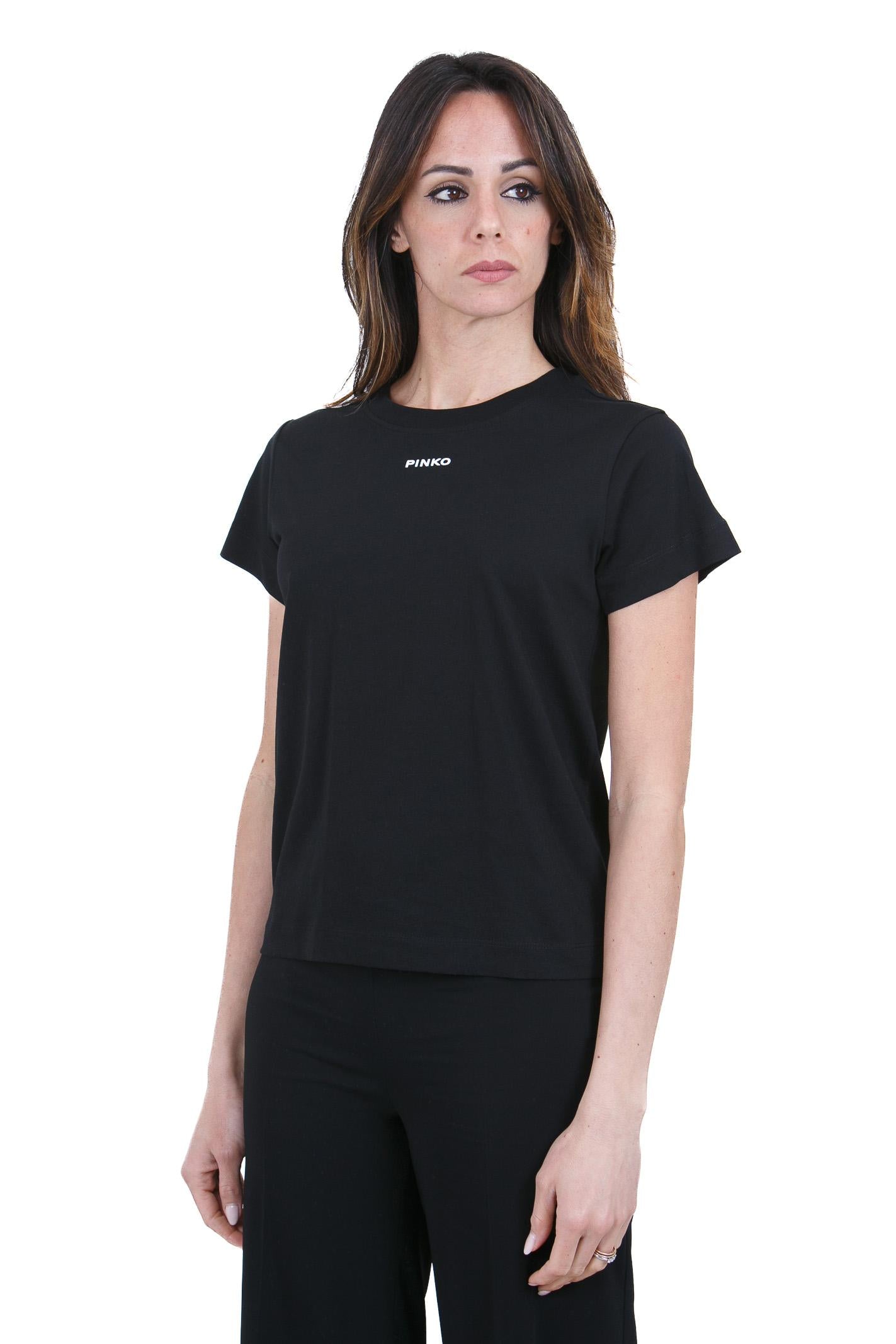 PINKO  T- Shirt Nero limousine BASICO-100373-A34F Z99 