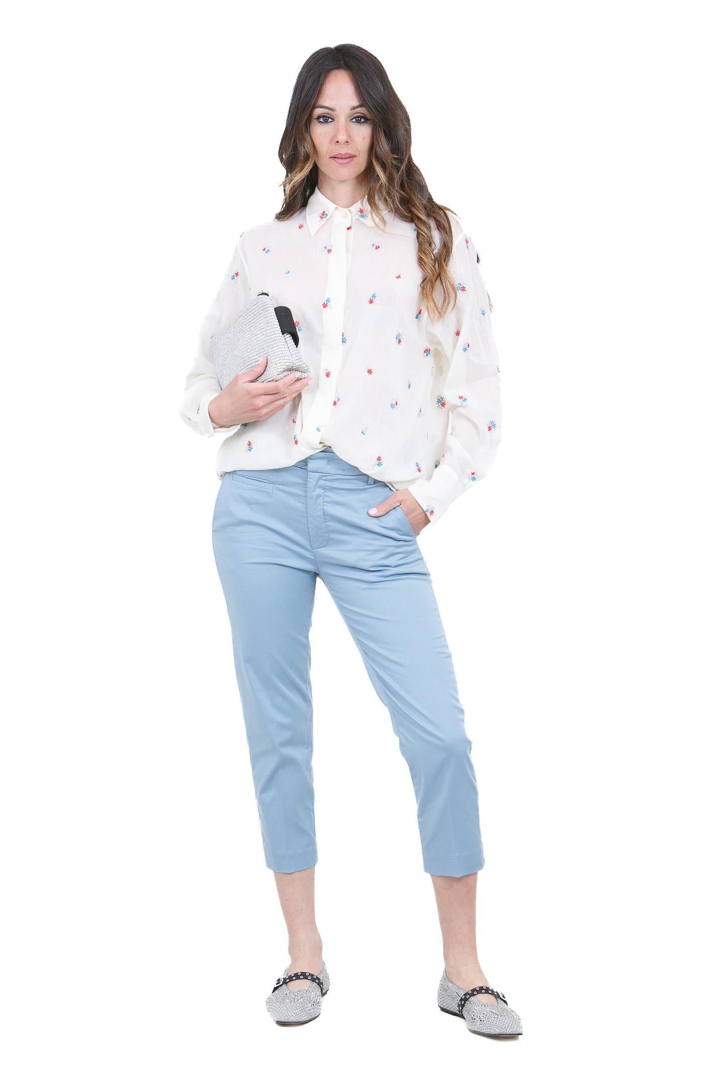 DONDUP Pantaloni Ariel carrot chino Pantaloni Azzurro polvere DP475RSE036DPTD-ARIEL 858 