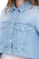 DONDUP Giubbotto in denim cropped Giubbotti Blu DJ753DS0107DMB2 800 