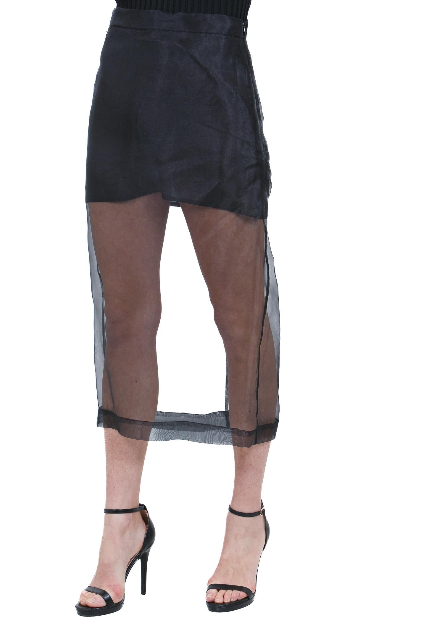 MANILA GRACE  Gonne Nero N243PU MA001 