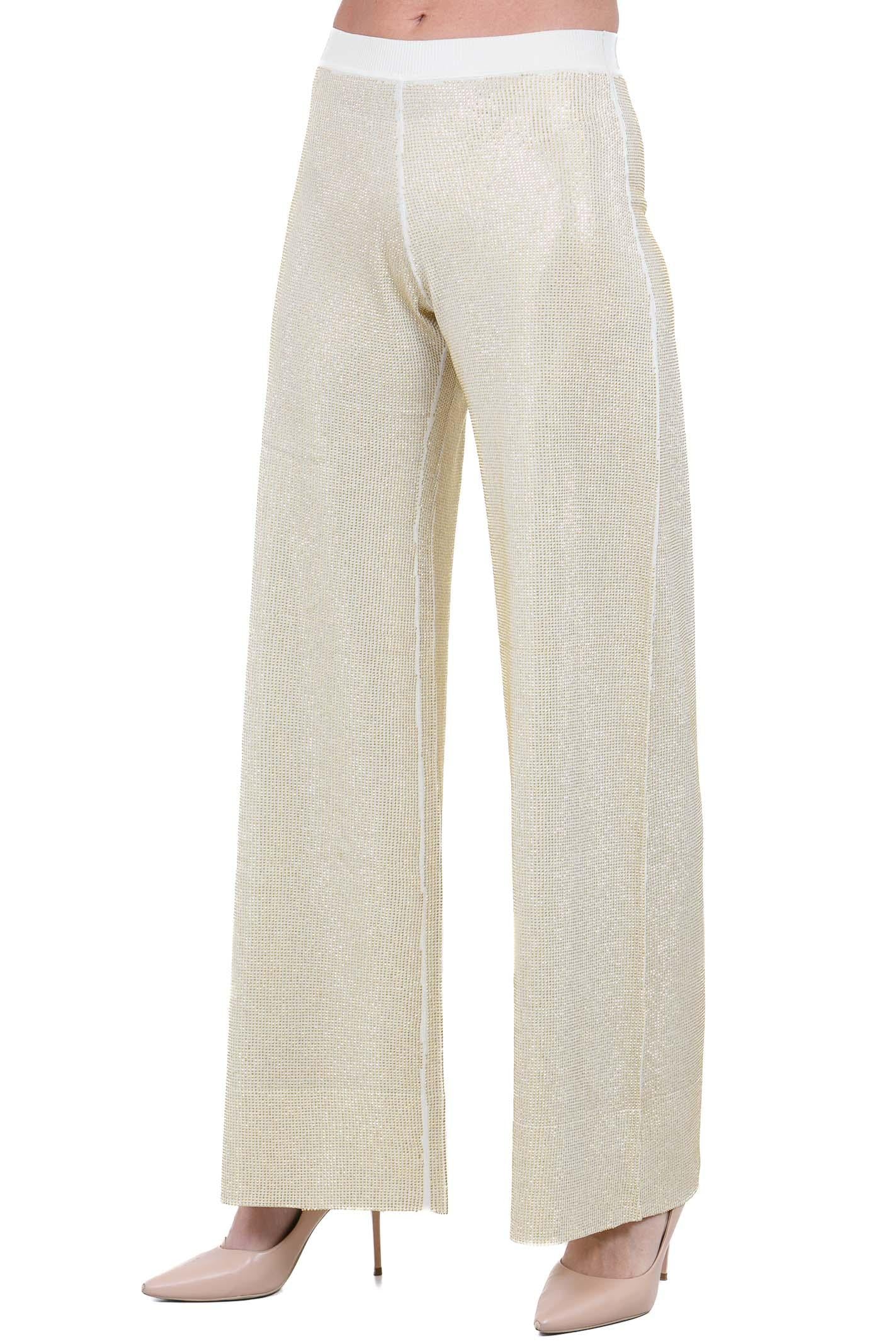 CIRCUS HOTEL  Pantaloni Crema al limone H6SP12 A47-0 