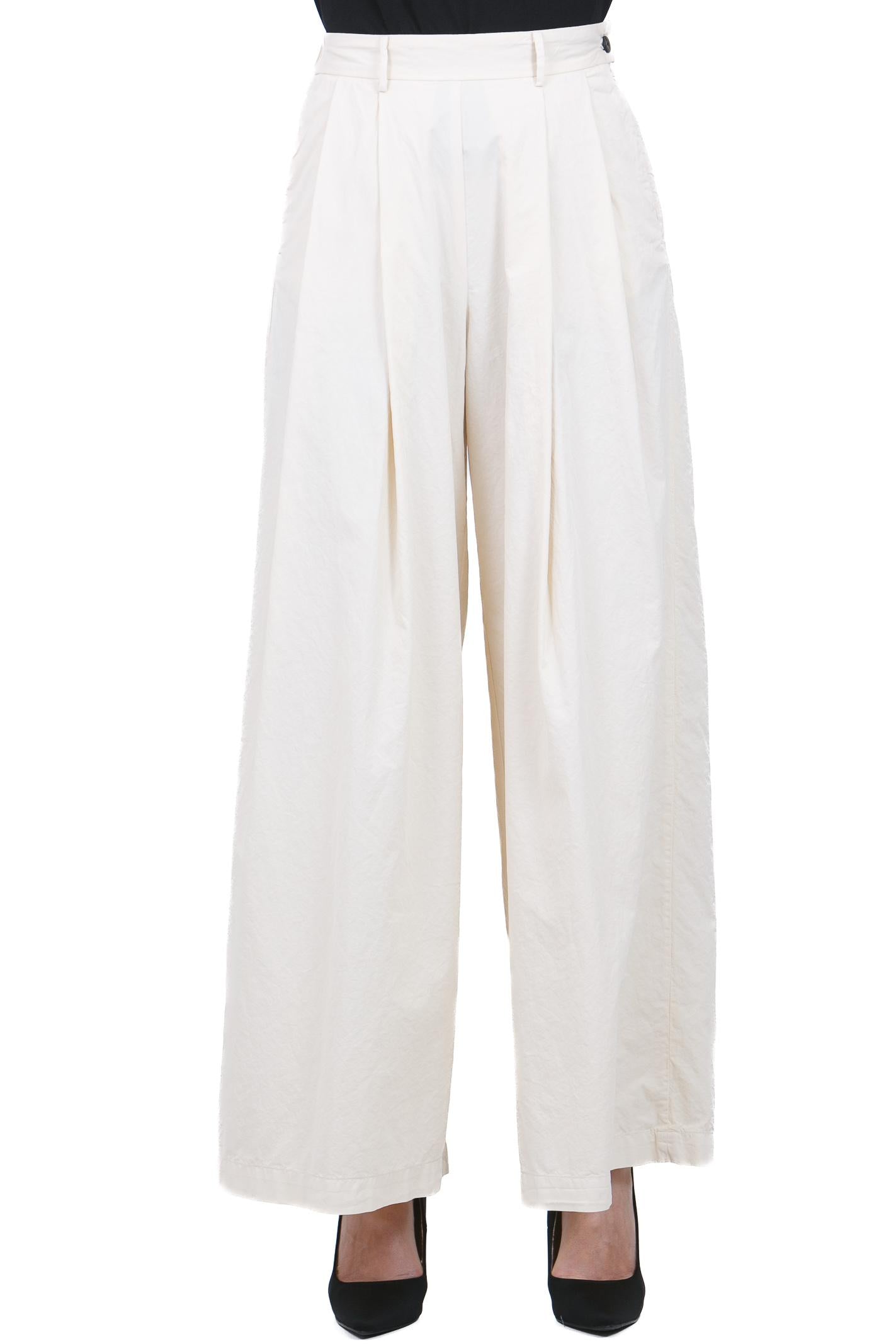 POMANDERE Pantalone palazzo con pinces Pantaloni Calce 261-7204-21618 140 