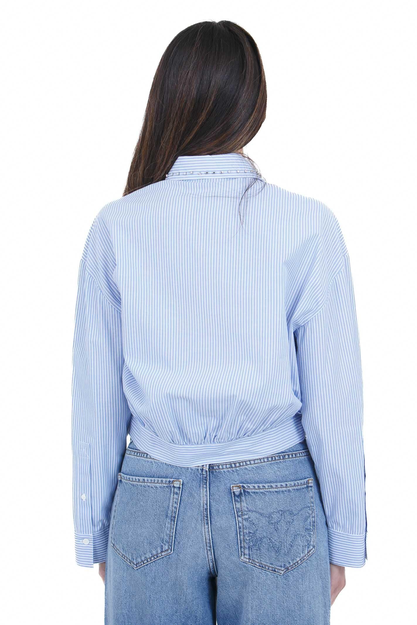 PINKO  Camicie Bianco/azzurro CHARITA-106277-A32R ZE5 