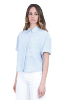 DONDUP  Camicie Celeste DC490EF0161D002-RIGA 806 