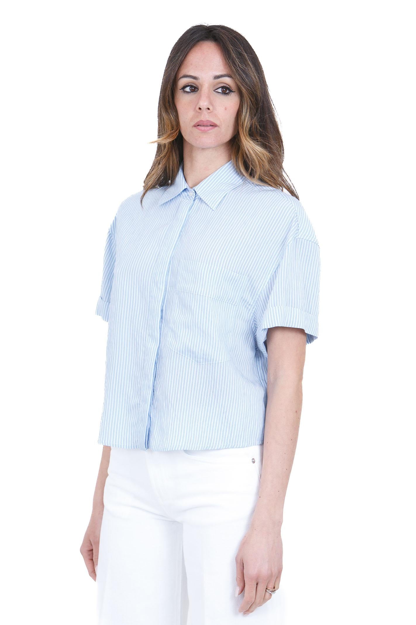 DONDUP  Camicie Celeste DC490EF0161D002-RIGA 806 