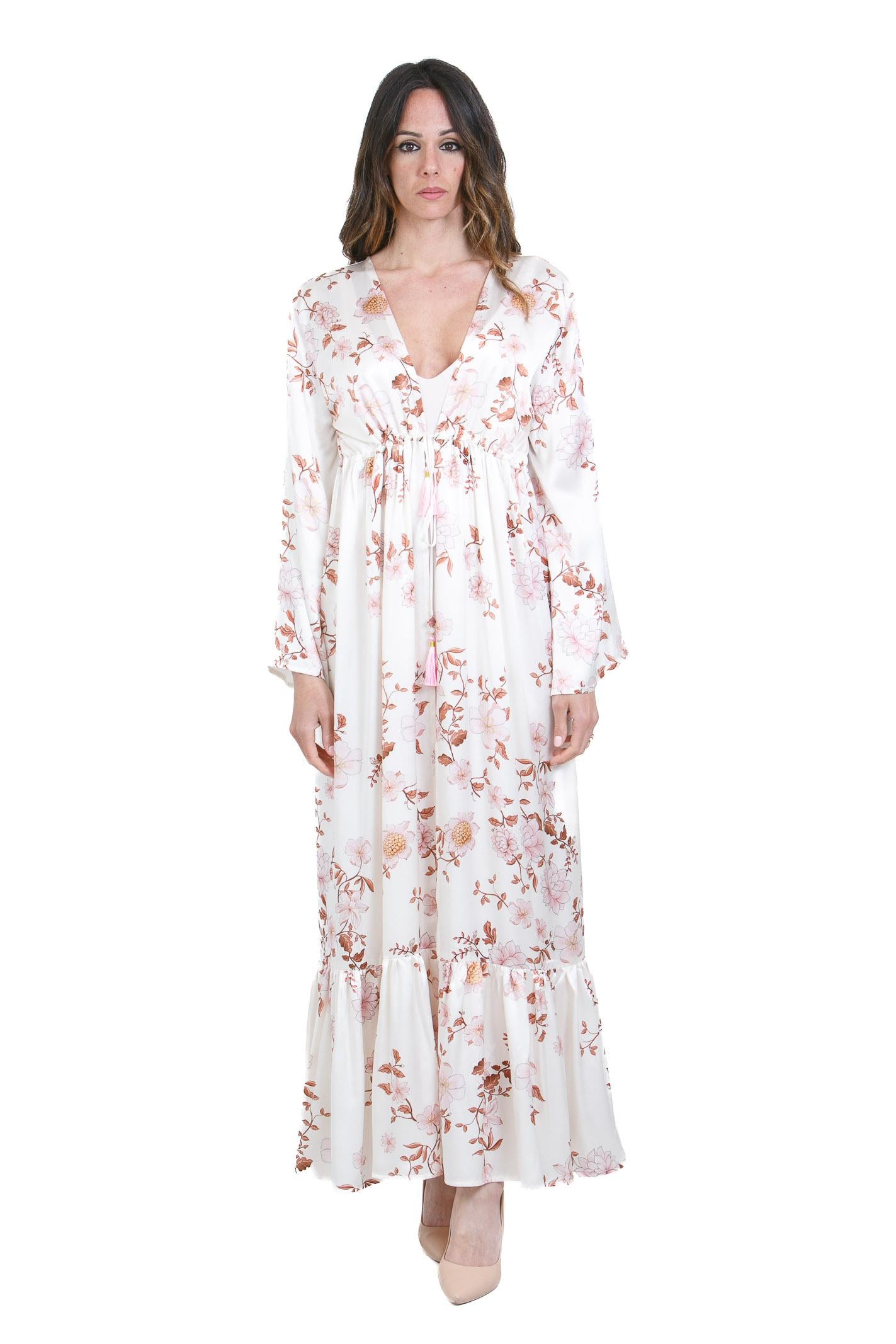 SIMONA D.  Kimoni Rosa fiori AICHA ROSA 