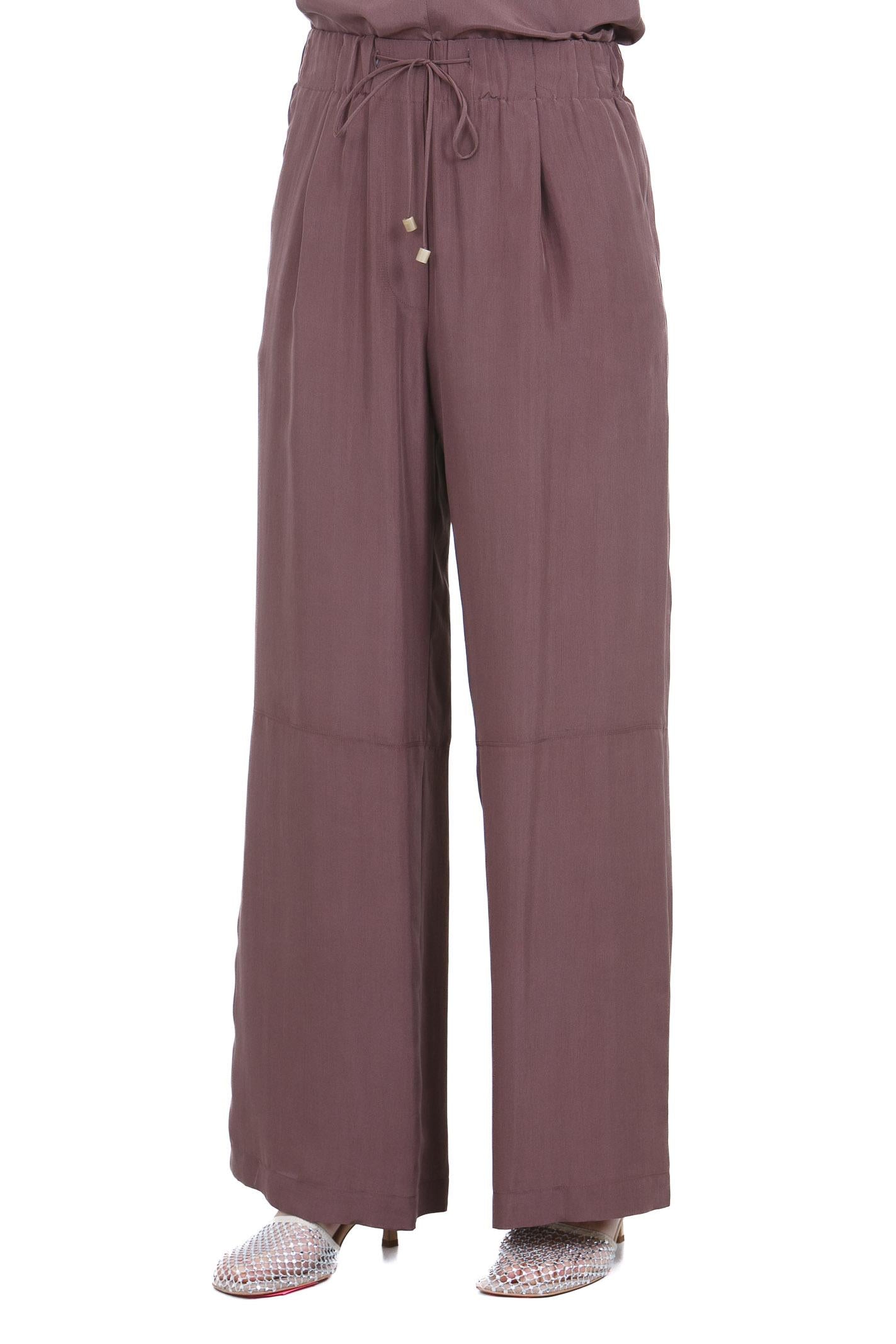 ALYSI Pantalone palazzo Habutay Pantaloni Mosto 116126-P6003 MOSTO 