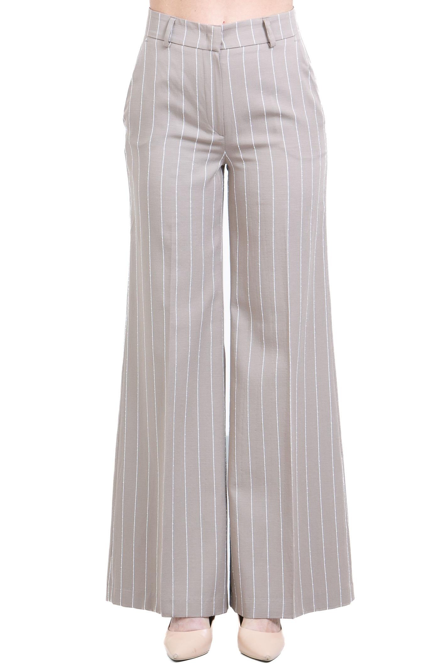 HOPE SKY  Pantaloni Tortora STERLING/GS-593/GS 358/13 