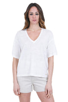 DES PETIT HAUTS  T- Shirt Ecru HANABELLE2-1E260227 02000 