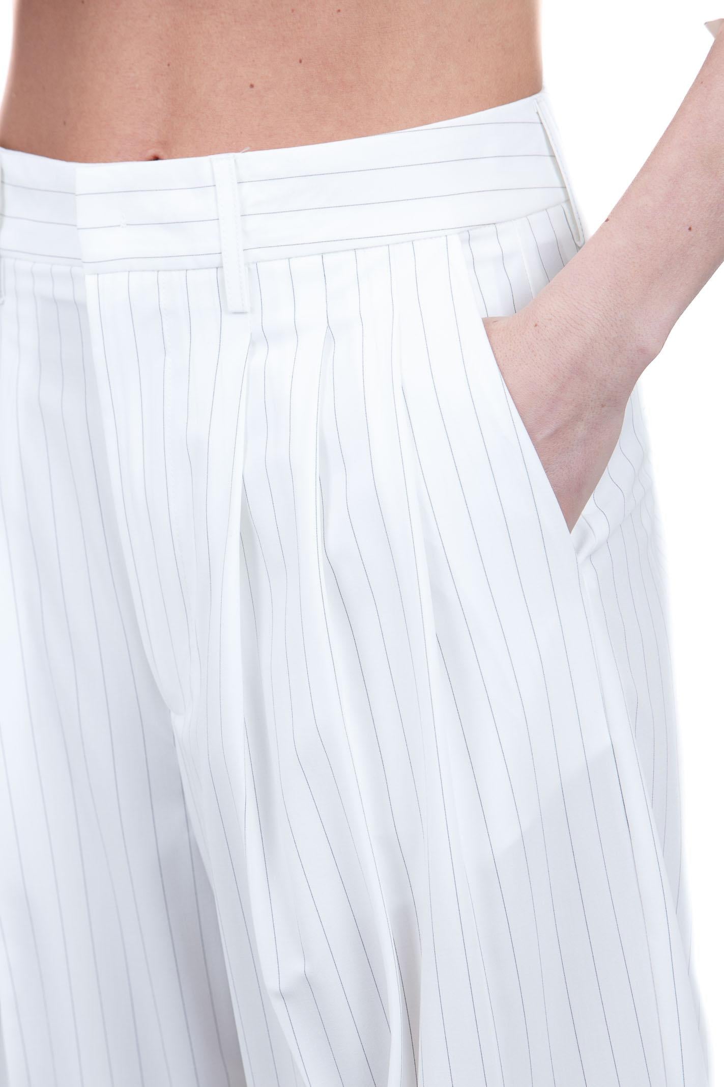 MEIMEIJ  Pantaloni White/black M6PT02 G1810 