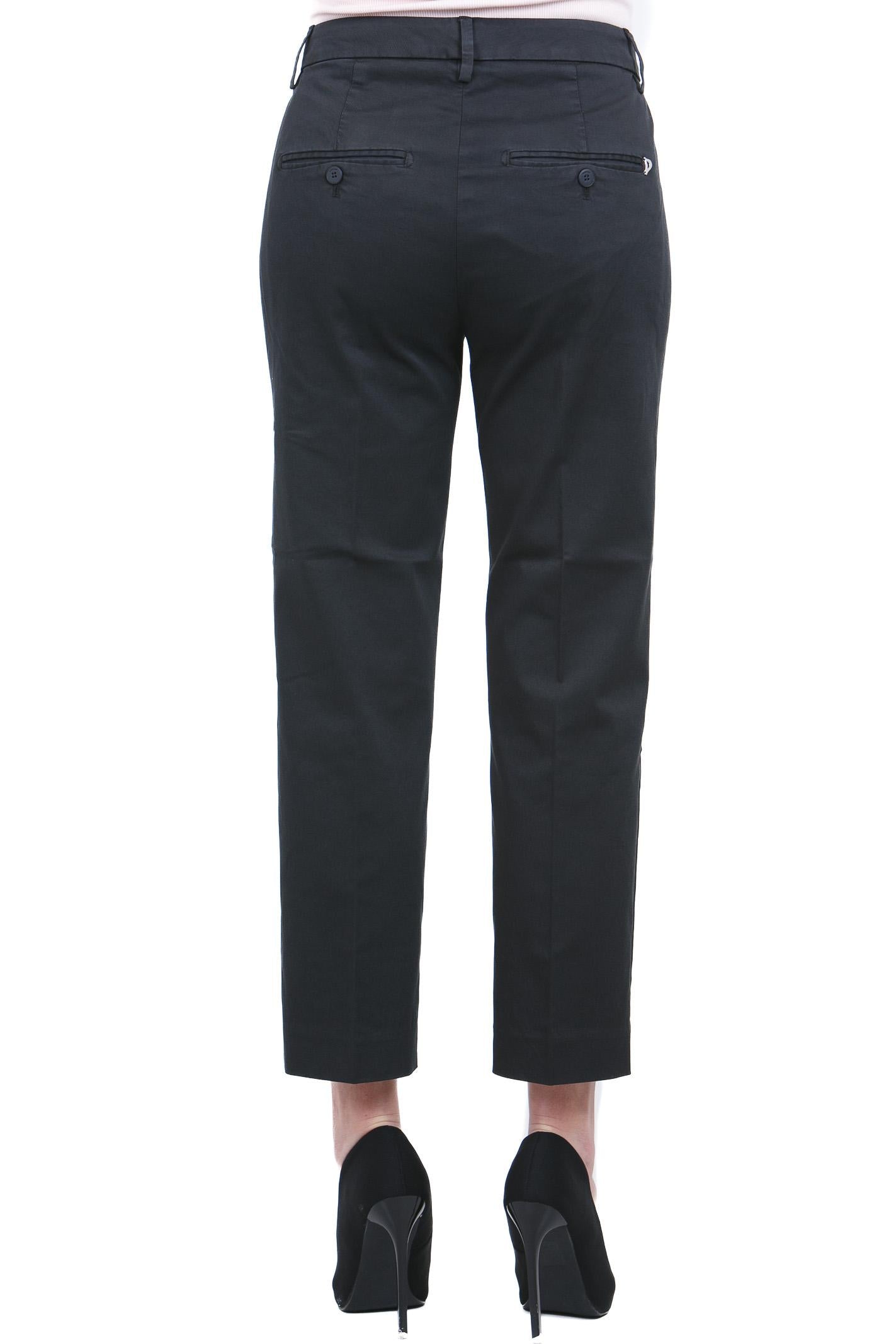 DONDUP  Pantaloni Nero DP576ZGS0096DPTD-NIMAZIP 999 