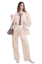 ALYSI Camicia boxy maniche ampie Camicie Pelle 116240-P6016 PELLE 