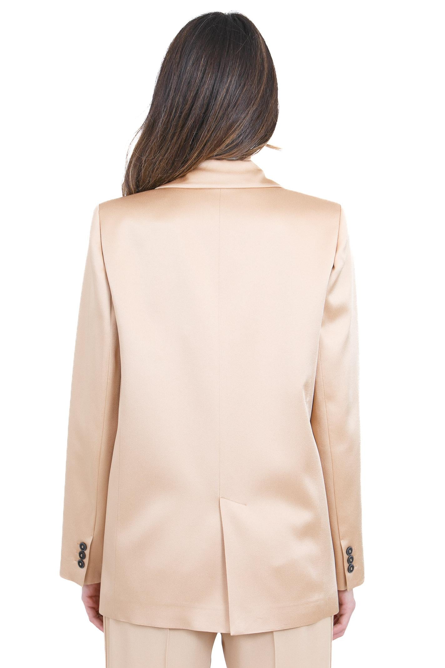 FORTE FORTE Blazer elegante in envers satin Blazer Paglierino 14547BISMYBLAZER 1012 