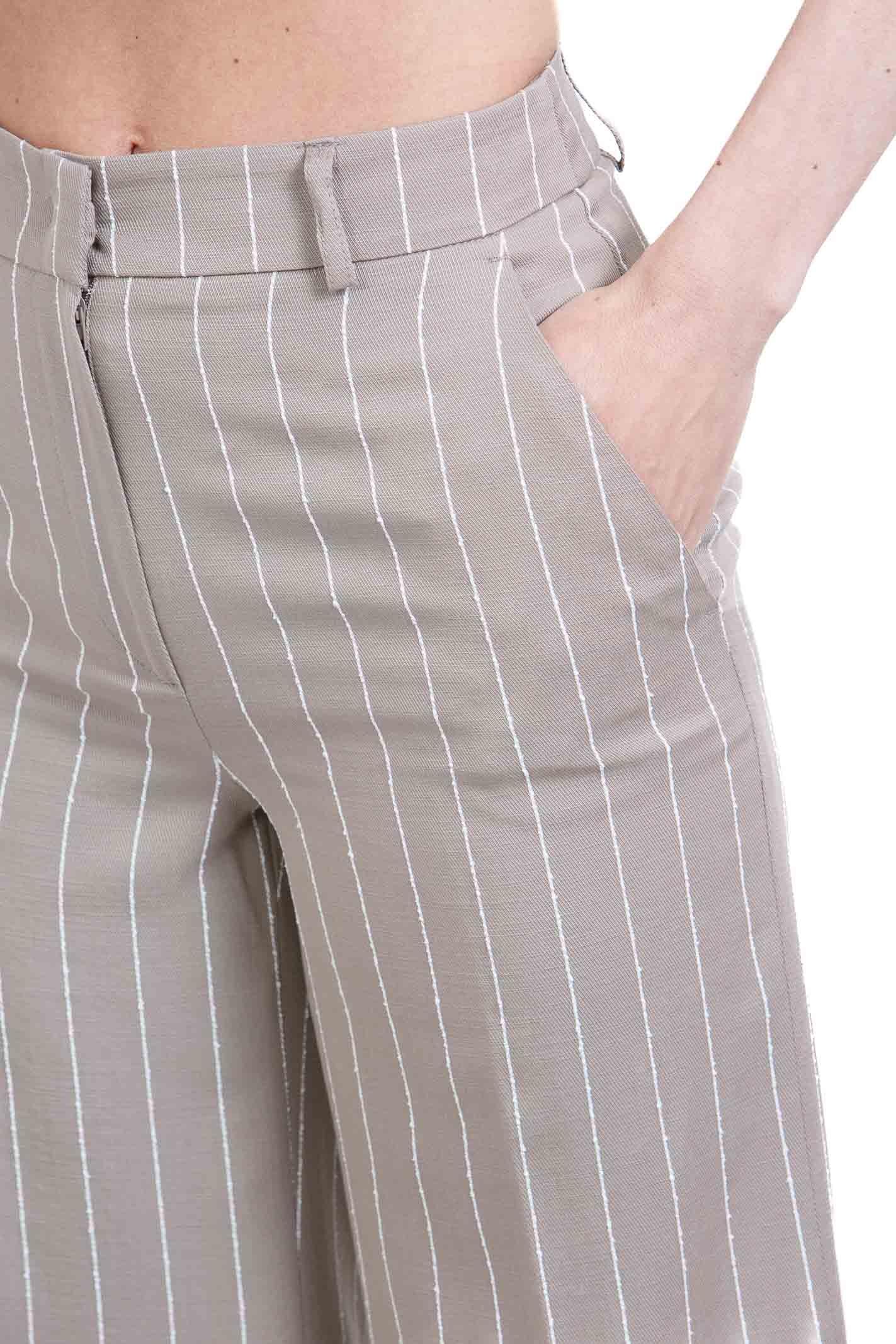 HOPE SKY  Pantaloni Tortora STERLING/GS-593/GS 358/13 