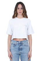 CYCLE T-shirt Ariel boxy fit con logo stampato T- Shirt White/silver ARIEL-362MC04 0144 