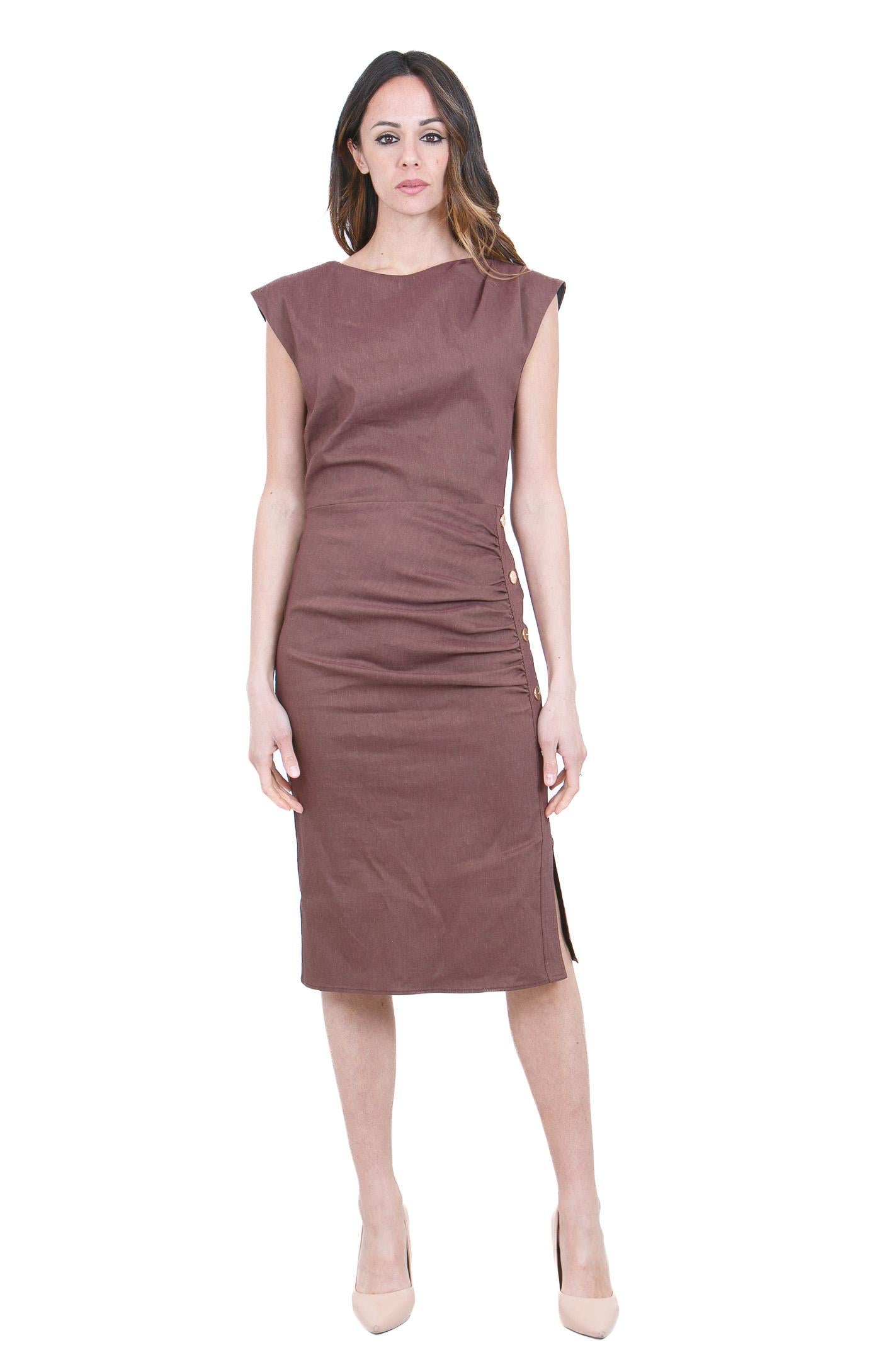 PINKO  Abiti Marrone terra ALISSA-106521-A34I L78 