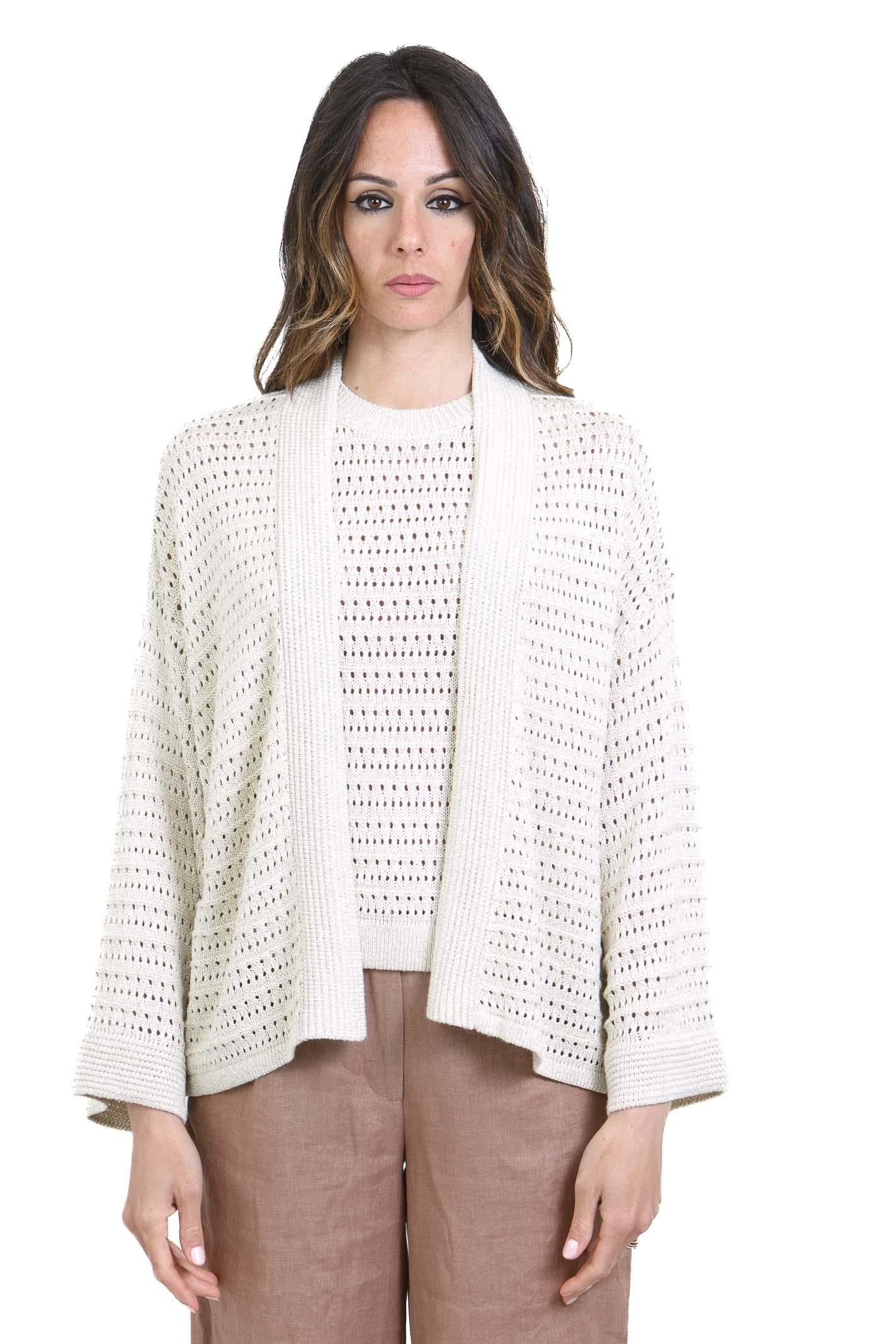 NOT SHY Cardigan lurex Maglie Ecru/lurex NENA-NF2U006VIC005 E/L 