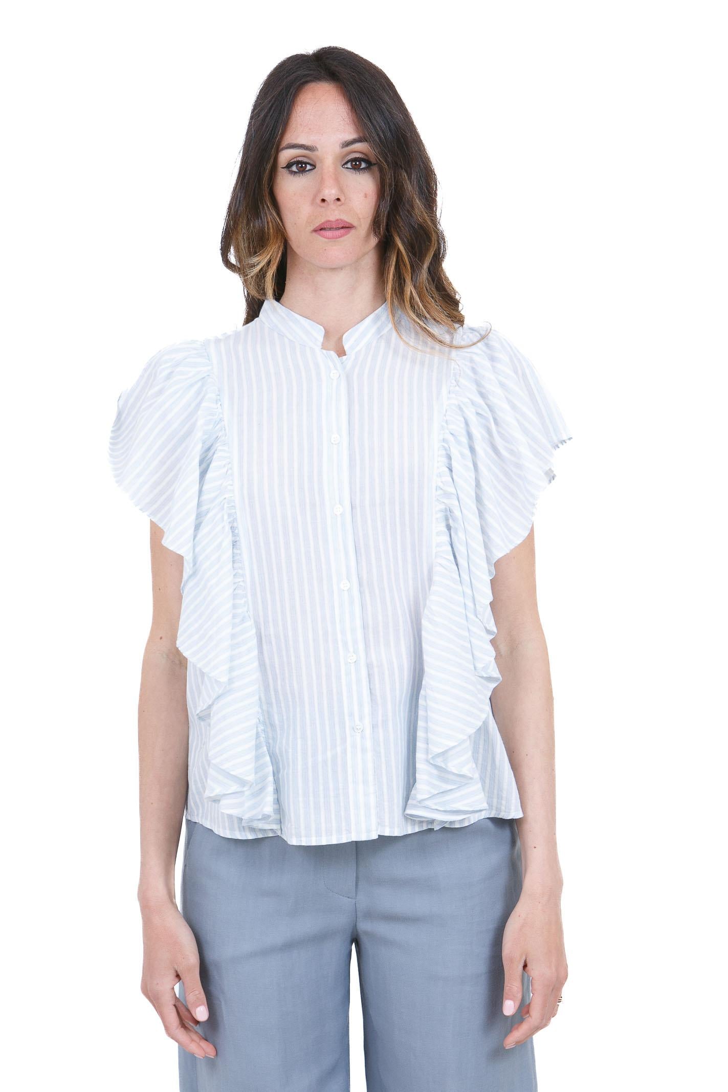 FEEKA  Bluse Ciel/ecru SCARLET-6CHE0113 IT189 