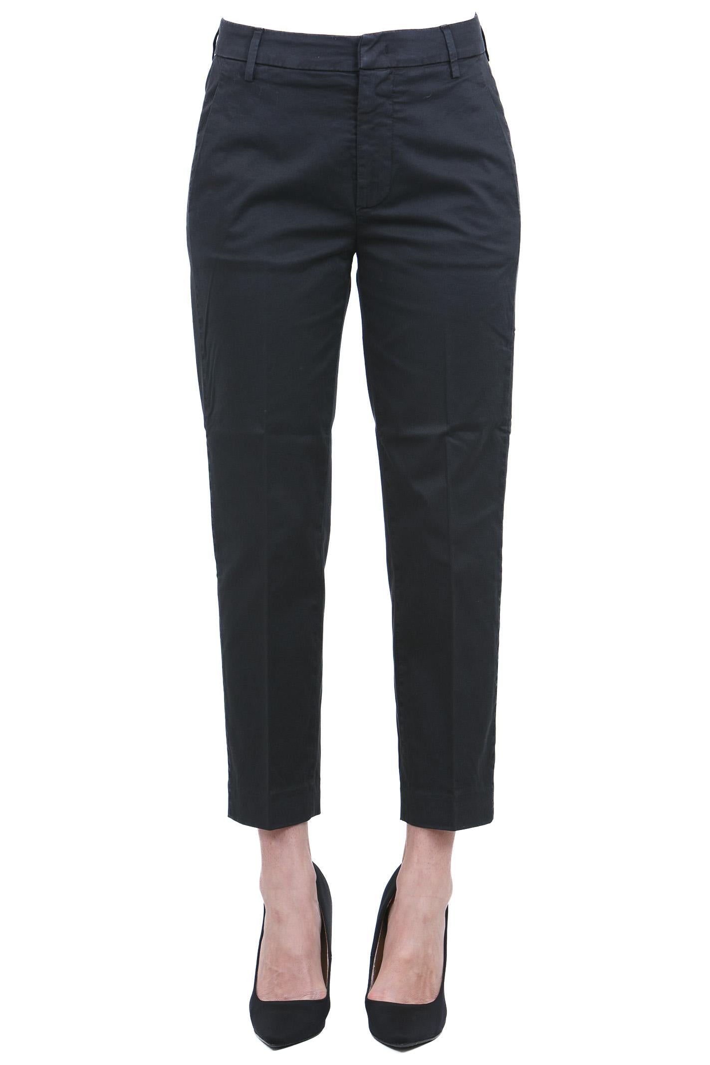 DONDUP  Pantaloni Nero DP576ZGS0096DPTD-NIMAZIP 999 
