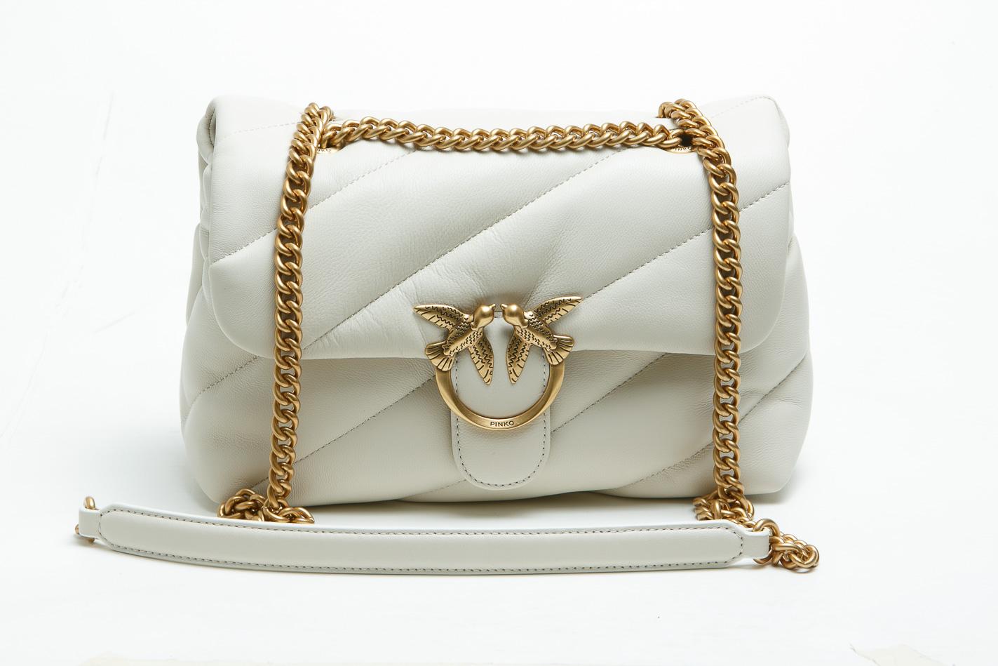 PINKO Love Puff Classic Borse Biancoseta/gold 100038-A0F2LOVEPUFF Z14Q 