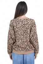 SEMICOUTURE Felpa Deiene stampa leopardo Felpe Leopardo DEIENE-Y6SP07 MAC27 
